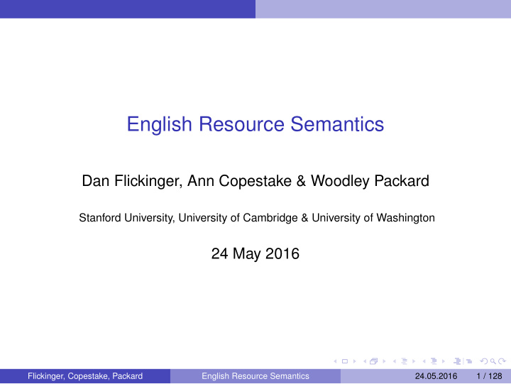 english resource semantics