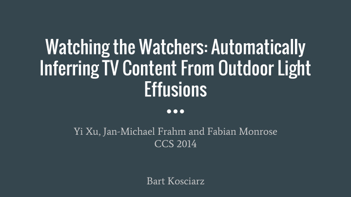 watching the watchers automatically inferring tv content