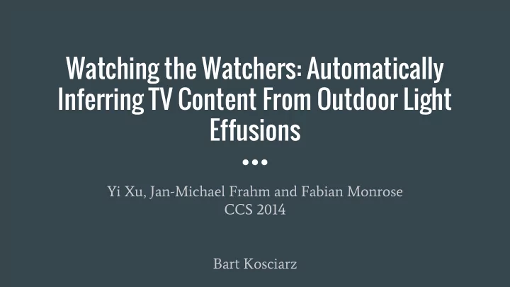 watching the watchers automatically inferring tv content