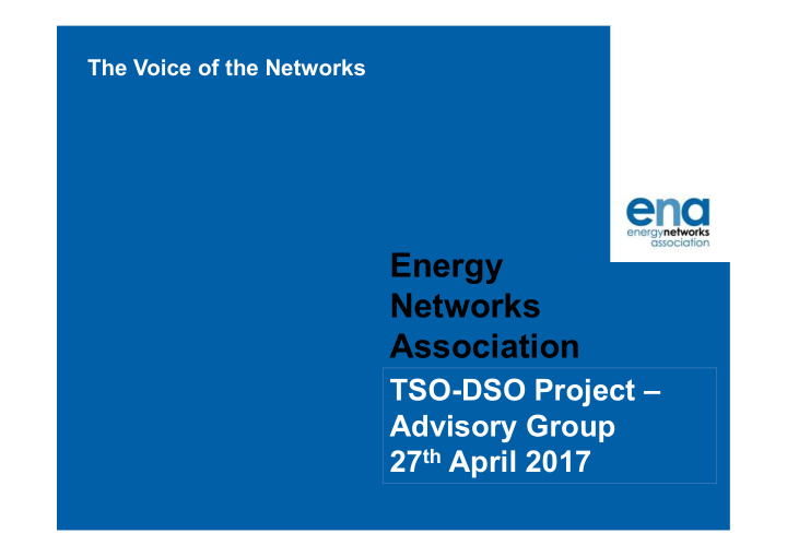 energy networks association