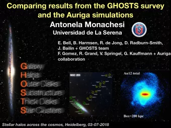 Antonela Monachesi  Universidad de La Serena  E. Bell, B. Harmsen, R. de Jong, D. Radburn-Smith,