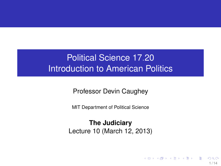political science 17 20 introduction to american politics