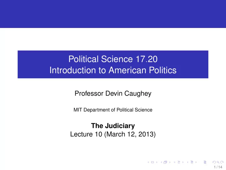 political science 17 20 introduction to american politics