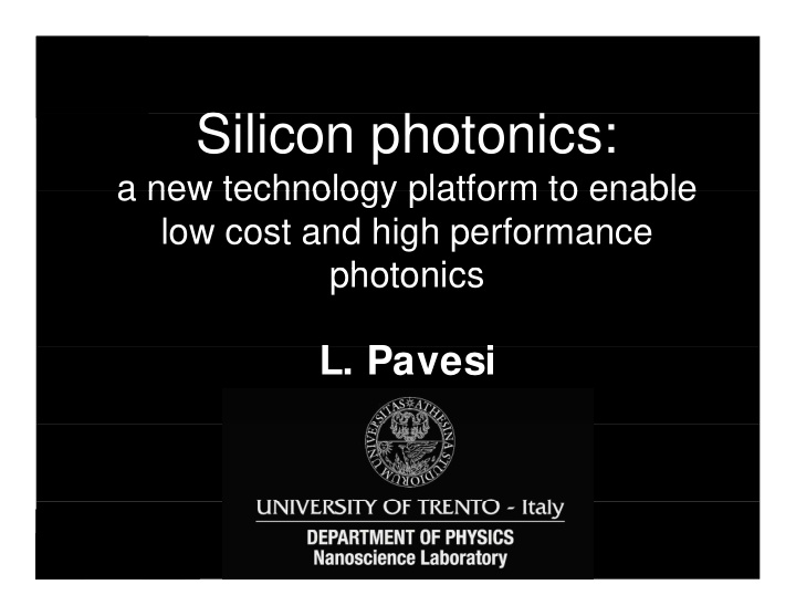 silicon photonics