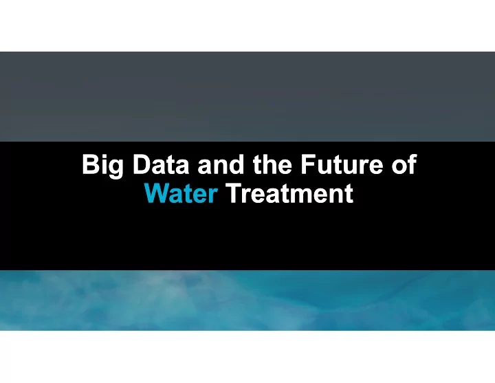 big data and the future of big data and the future of
