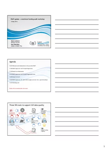 ?  Hub error reports  1  Funding Information System  First challenge is to ensure FIS can export