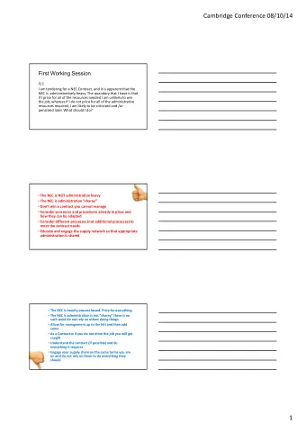 Cambridge Conference 08/10/14    Q.1