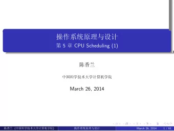 5  CPU Scheduling (1)