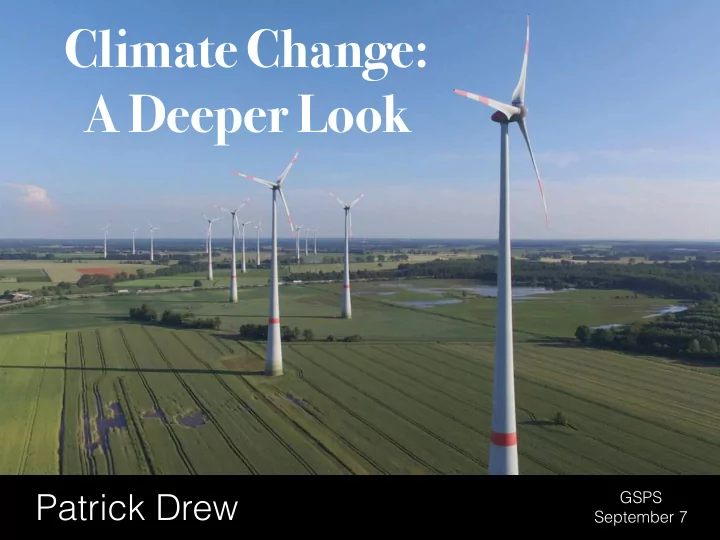 climate change a deeper look