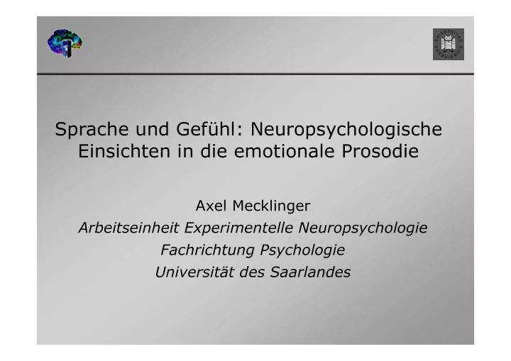 sprache und gef hl neuropsychologische einsichten in die