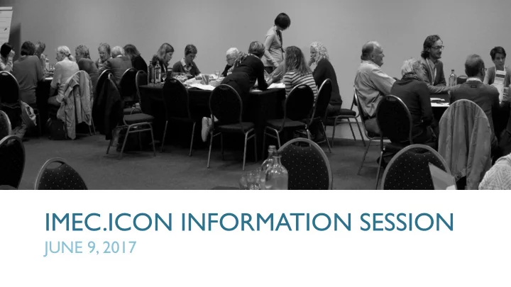 imec icon information session