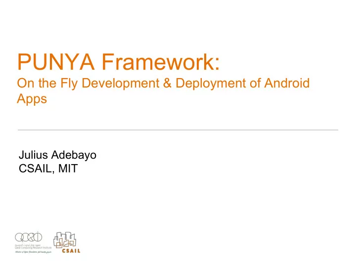 punya framework