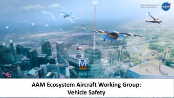 AAM Ecosystem Aircraft Working Group:  Vehicle Safety  Agenda  October 29, 2020  Topic  Speaker