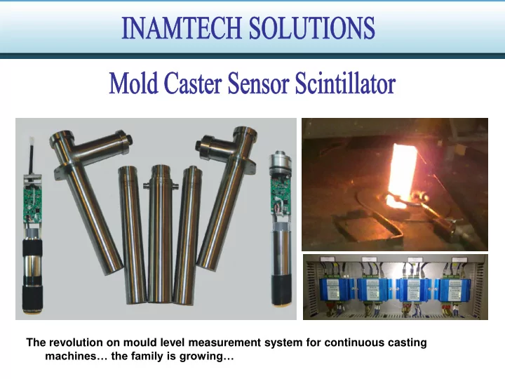 the revolution on mould level measurement system for
