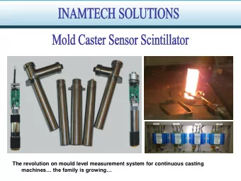 The revolution on mould level measurement system for continuous casting machines the family is