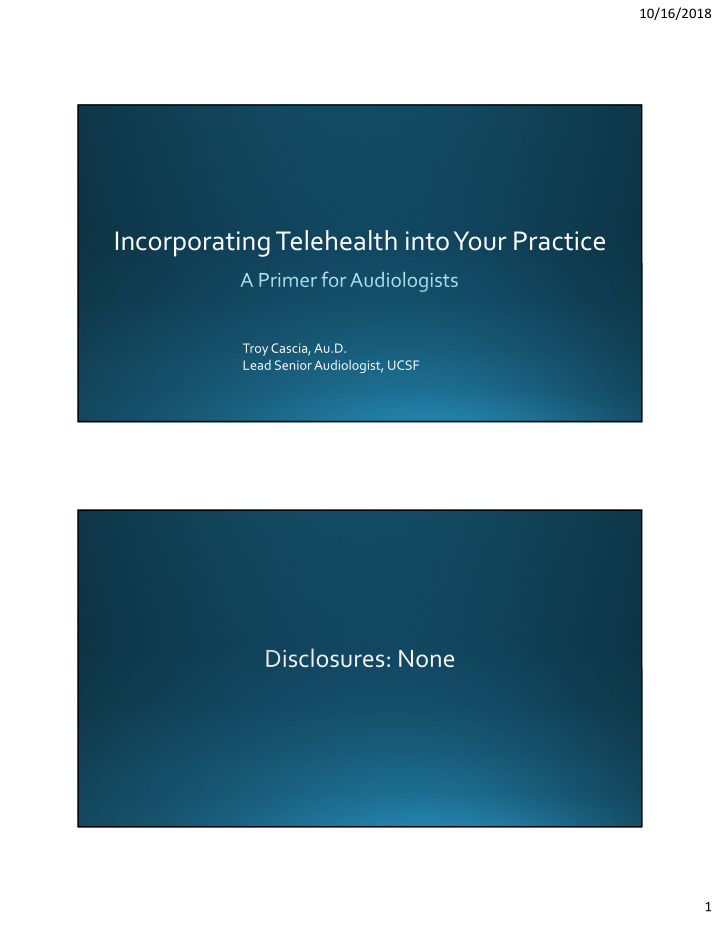 incorporating telehealth into your practice