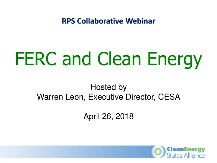 ferc and clean energy