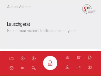 Lauschgert  Gets in your victims traffjc and out of yours  Adrian Vollmer  November 29, 2019