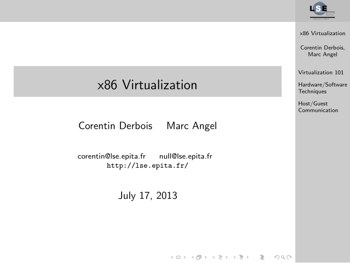 x86 virtualization