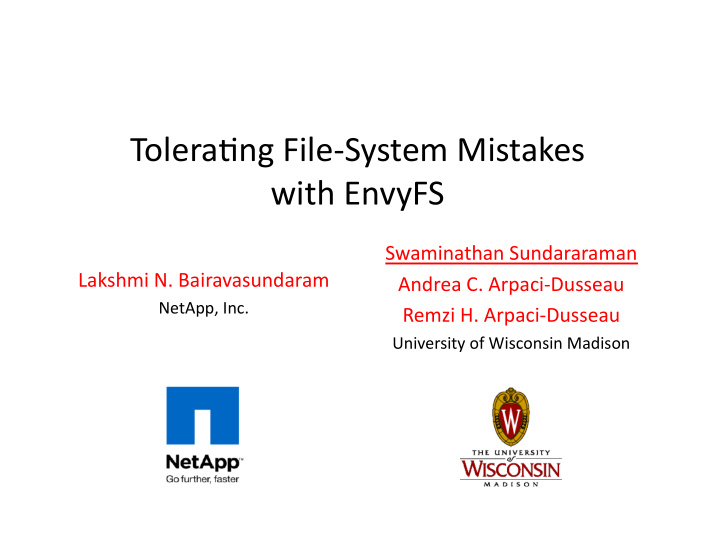 tolera ng file system mistakes with envyfs
