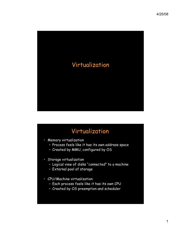virtualization virtualization
