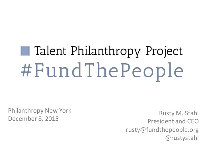 rusty fundthepeople org