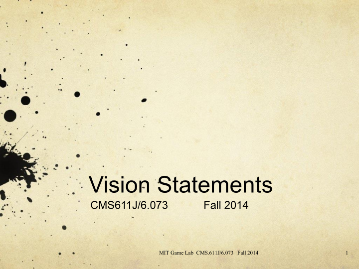 vision statements