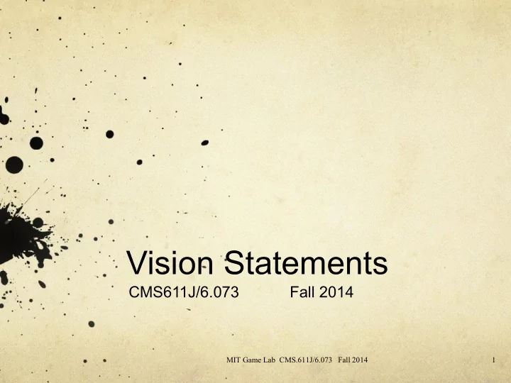 vision statements