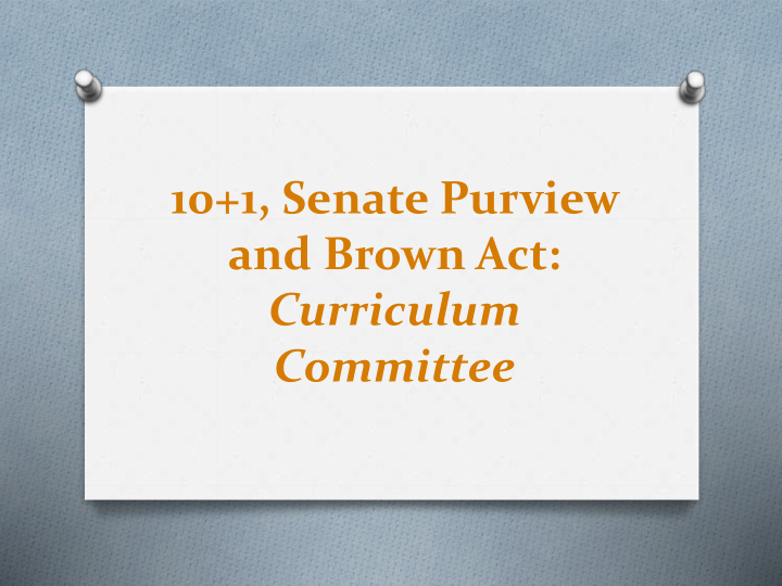 10 1 senate purview