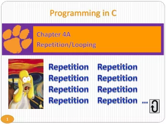 Programming in C  1  Example 1    What if we want to process  three different pairs of integers?