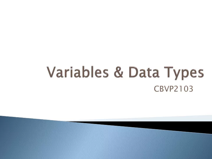 cbvp2103 a storage location in memory ram