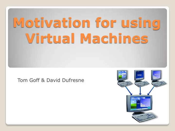 virtual machines