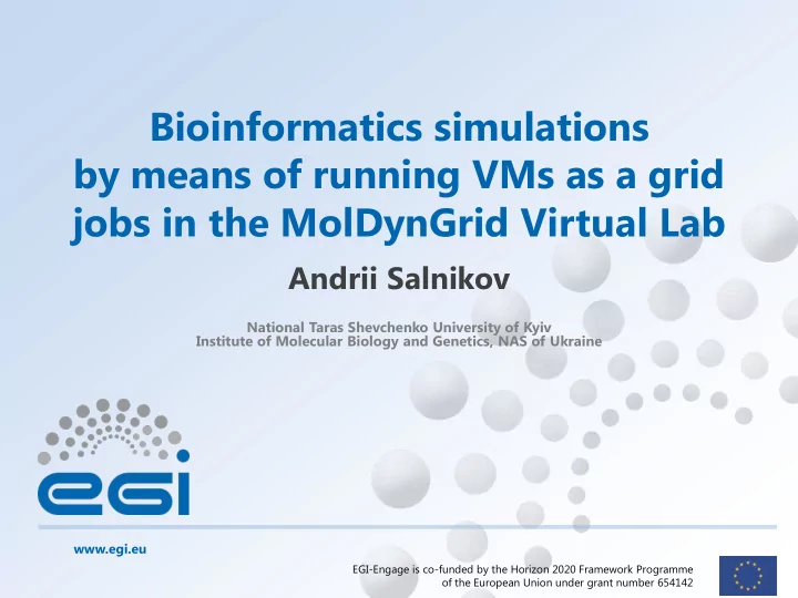 by means of running vms as a grid