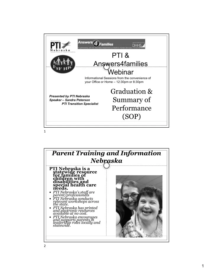 pti answers4families webinar