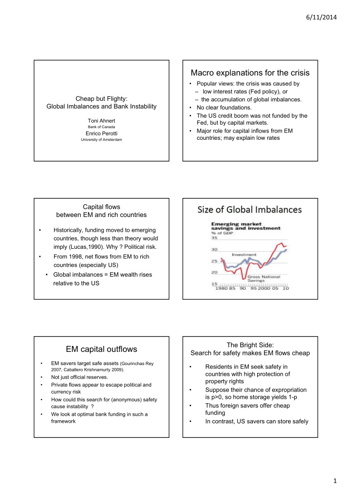 macro explanations for the crisis