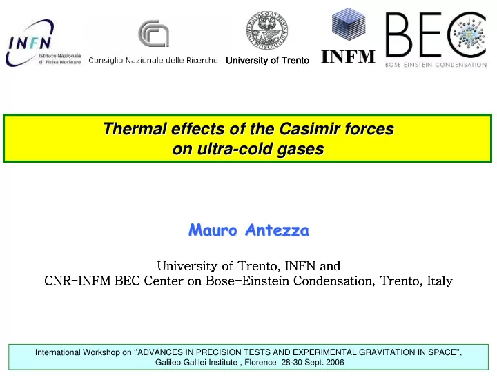 thermal effects of the casimir forces thermal effects of