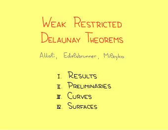 s  w  s = strong witness  w = weak witness  Theorem [de Silva 03]  w  ab  b  s  w  bc  w  abc