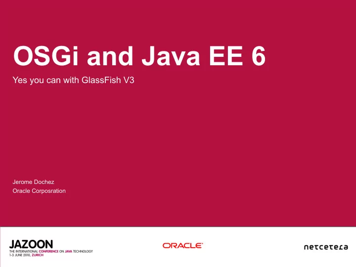 osgi and java ee 6