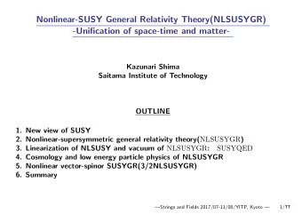 Nonlinear-SUSY General Relativity Theory(NLSUSYGR)  -Unification of space-time and matter-