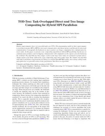 TOD-Tree: Task-Overlapped Direct send Tree Image  Compositing for Hybrid MPI Parallelism