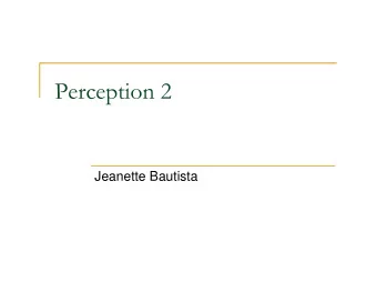 Jeanette Bautista    Perceptual