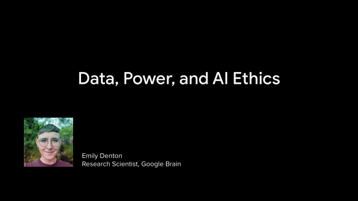 data power and ai ethics