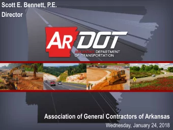 Director  Association of General Contractors of Arkansas  Wednesday, January 24, 2018  Department
