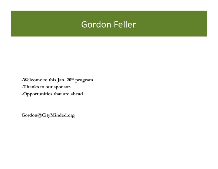 gordon feller