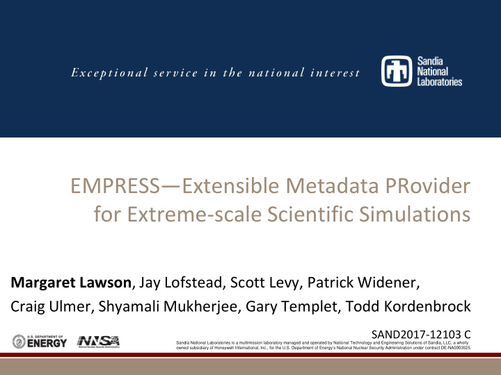 empress extensible metadata provider