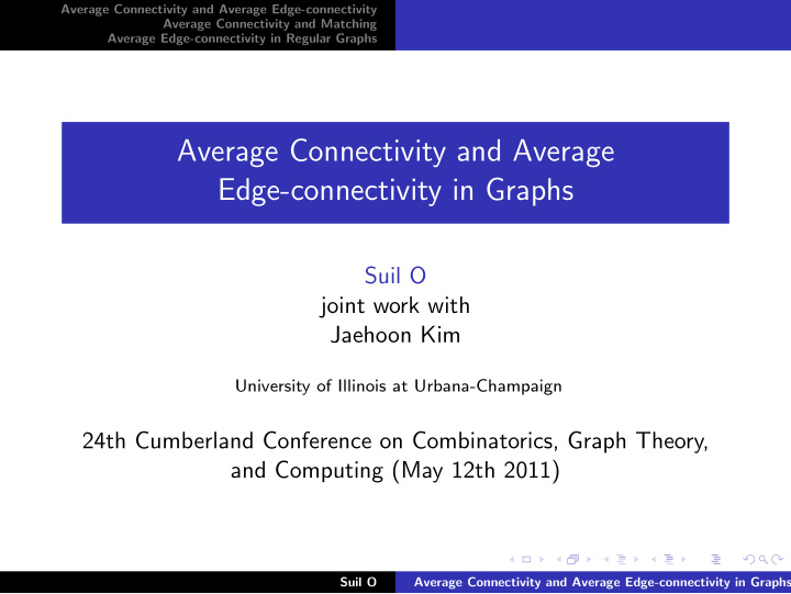 average connectivity and average edge connectivity in