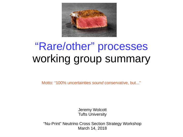 rare other processes working group summary