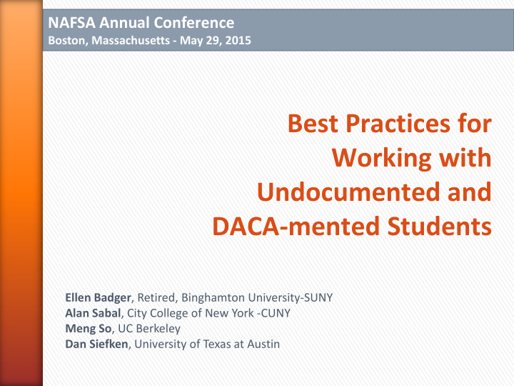 best practices for working with undocumented and daca