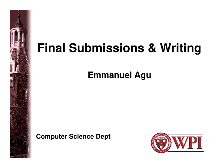 final submissions writing