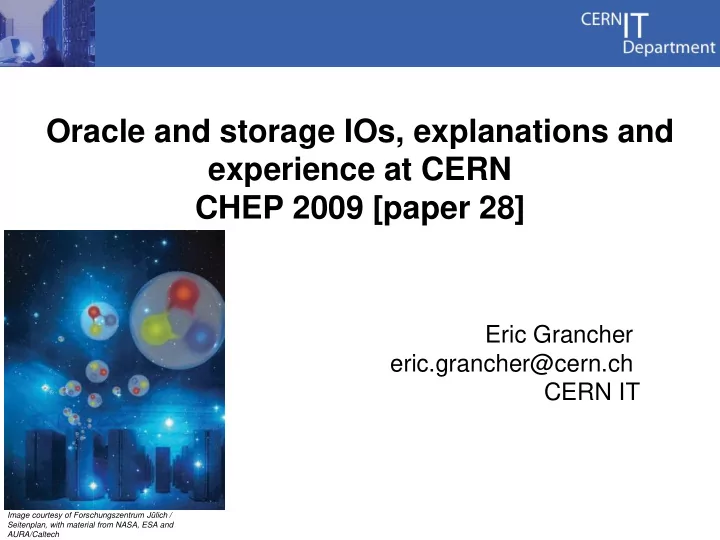 chep 2009 paper 28